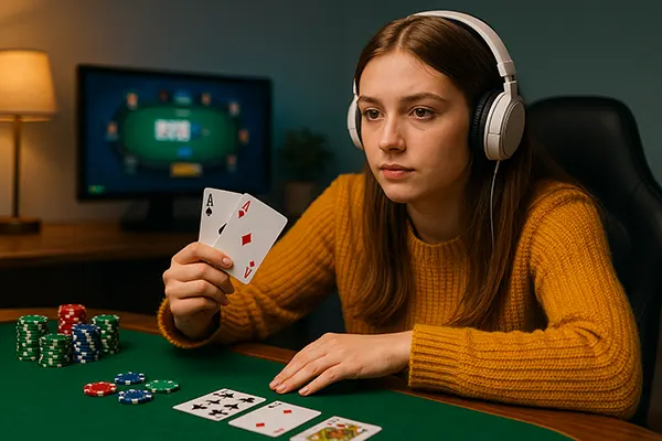 Online poker session