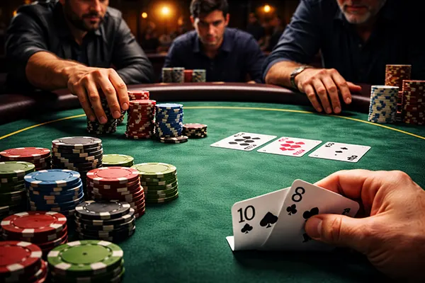 Realistische Poker-Illustration